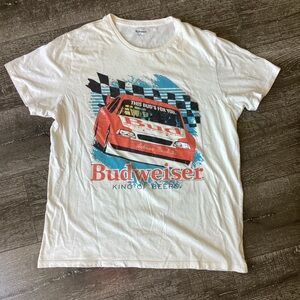 Old Navy Budweiser Racing Graphic T-Shirt XL King of Beers Beer Tee